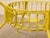 Mid-Century Modern Mid 20th Century Styled After Arthur Umanoff Vintage Yellow Patio Dining Set With Glass Top Table and Four Chairs For Sale - Image 3 of 12