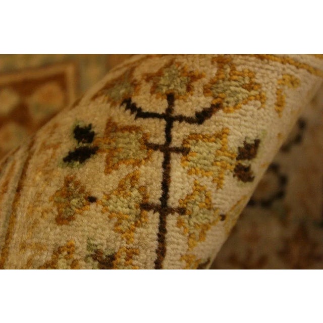 1980s Semi Vintage Istanbul Tan/Gold Turkish Hand-Knotted Rug -4'2 X 6'0 For Sale - Image 4 of 8