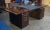 Dakota Jackson 1970s Dakota Jackson French Art Deco Postmodern Mahogany Partners Desk For Sale - Image 4 of 12