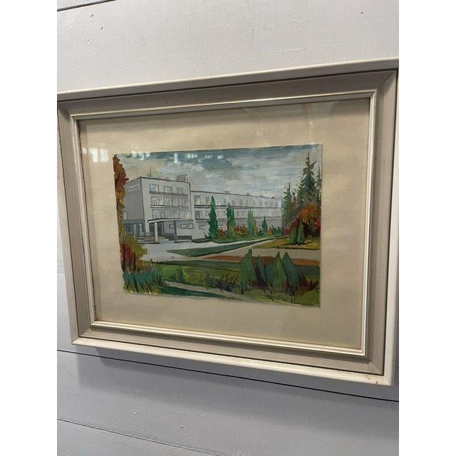 1980s Sliac, Landscape Composition, 1982, Painting For Sale - Image 5 of 5