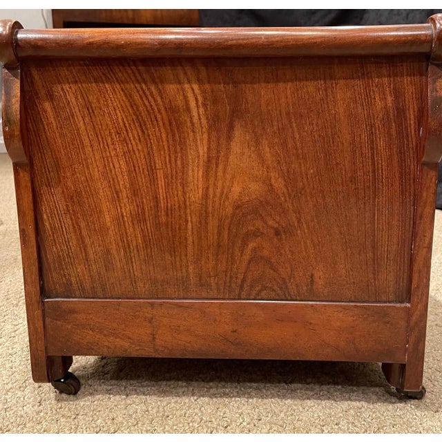 Antique Empire Mahogany Sleigh Dog Bed Chairish