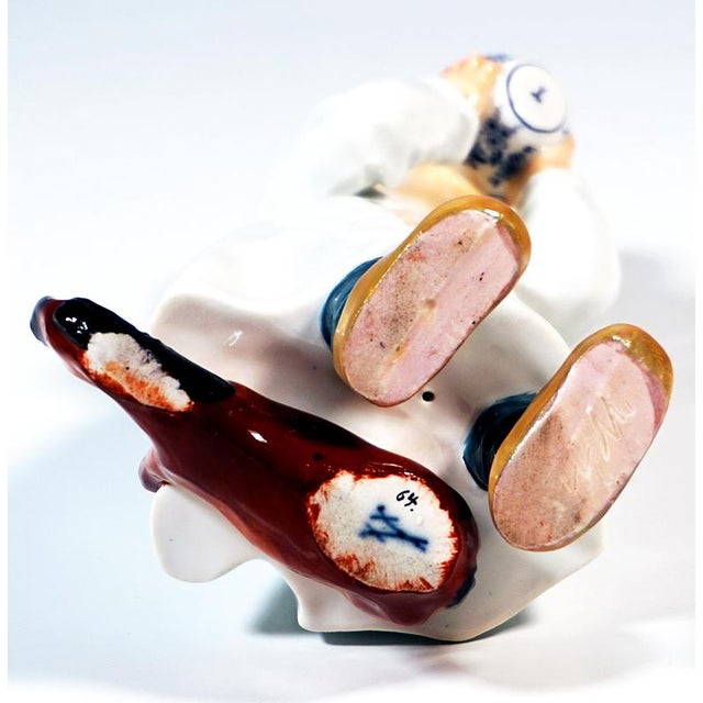 Art Nouveau Hentschelkind Boy Figurine from Meissen, 1905 For Sale - Image 5 of 6