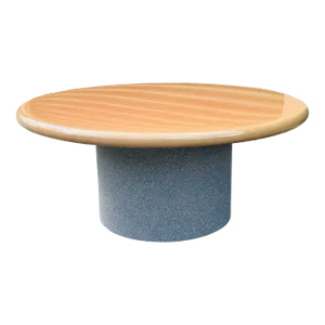 Vintage 1980s Karl Springer Style Lacquered Round Cocktail Coffee Table