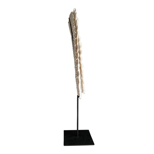 Polished Shell and Macramé Necklace on Stand, Papua New Guinea, Contemporary For Sale - Image 10 of 18