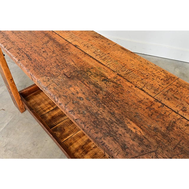 Brown French 19th Century Carpenter's Workbench For Sale - Image 8 of 13