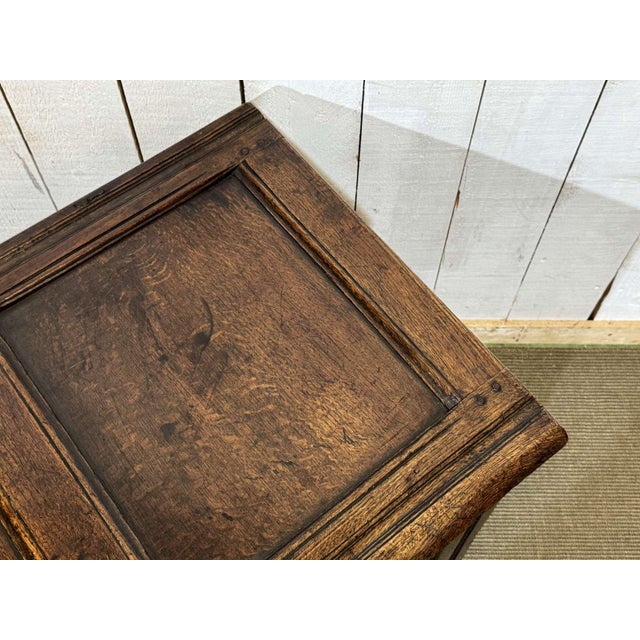 19th Century English Oak Chest For Sale - Image 11 of 18