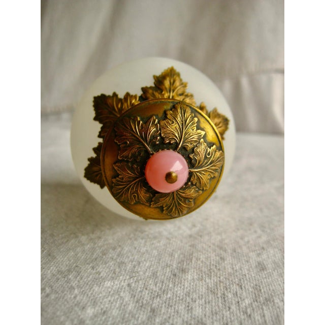 19th Century Pair of Napoleon III French Opaline Perfume Bottles For Sale - Image 6 of 6