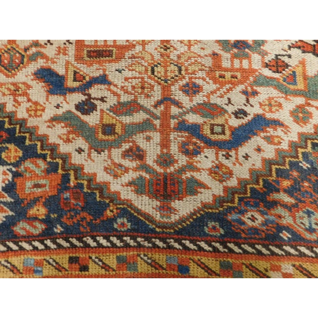 Antique Handmade Persian Nomadic Rug 5'6"x 9'3" For Sale - Image 11 of 13
