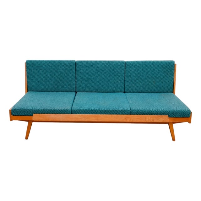 Mid-Century Folding Sofa Bed from Drevotvar, Czechoslovakia, 1970s For Sale