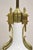 Vintage French Empire Neoclassical White Porcelain Brass Ormolu Table Lamp Pair For Sale - Image 4 of 12