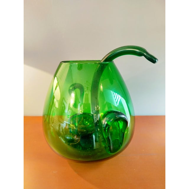 Hand-Blown Glass Punch Bowl, Spain, 1960s, Set of 2 For Sale - Image 4 of 9