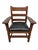 L. & J.G. Stickley, Inc. Antique Arts & Crafts Stickley Style Mission Oak Arm Chair For Sale - Image 4 of 9