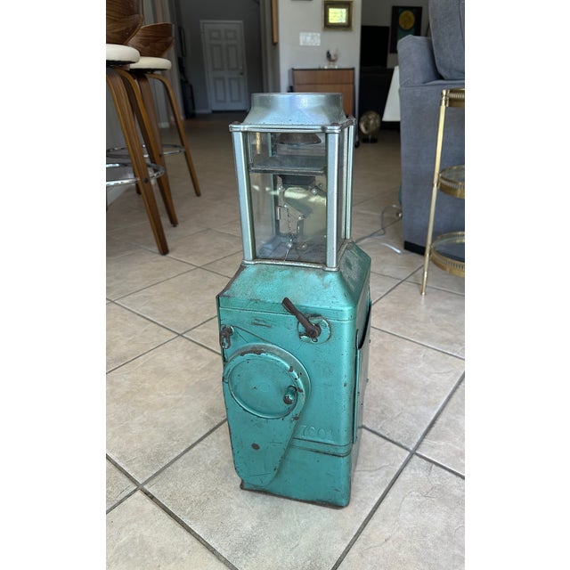Antique Green Johnson Fare Box Co. Trolley Bus Fare Box For Sale - Image 4 of 17