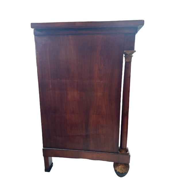 Wood Empire Tuscan Chest of Drawers, 1820s For Sale - Image 7 of 18