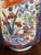 Vintage Chinese Chinoiserie Cobalt Blue Porcelain Vase With Orange Floral Motif – 14” – Qianlong Seal Mark For Sale In San Diego - Image 6 of 9