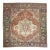 Zabihi Collection Large Antique Persian Square Heriz Rug - 8'6" x 9'2" For Sale