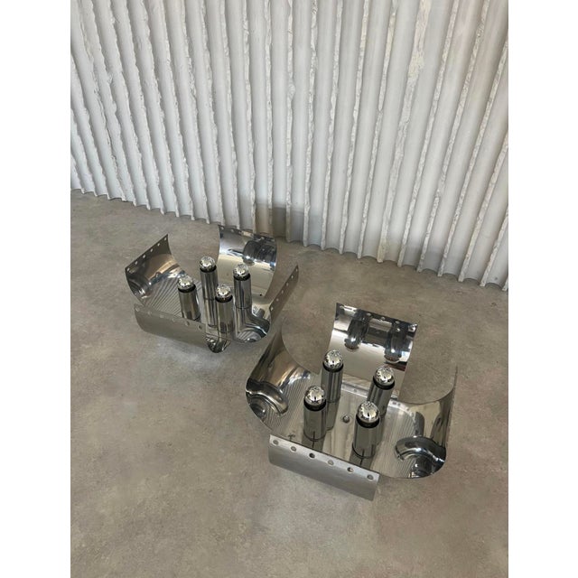 Chrome Table Lamps from Goffredo Reggiani, Set of 2 For Sale - Image 4 of 14