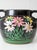 Vintage Hand Painted Floral Pottery Vase For Sale - Image 4 of 11