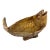 Vintage Rustic Art Carved Fish Catchall Bowl For Sale