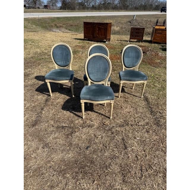 19th Century 19th Century Louis XVl Dining Chairs - Set of 4 For Sale - Image 5 of 15