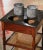 19th Century French Louis Philippe Walnut Rafraîchissoir With Marble Top For Sale - Image 12 of 13