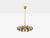 Orrefors Orrefors, Scandinavian Modern, Brass, Glass, Chandelier, Sweden, 1960s For Sale - Image 4 of 10