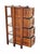 Wood Antique Arts & Crafts Oak Four Drawer External Frame Office File Cabinet For Sale - Image 7 of 10