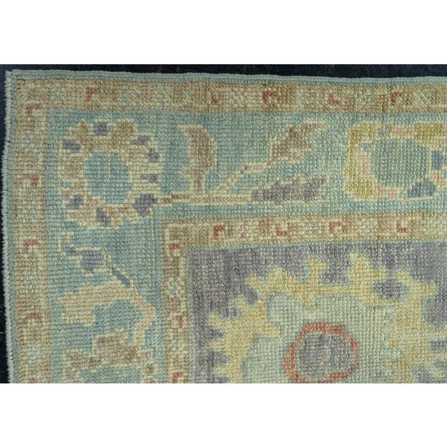 Turkish Oushak Rug 2'8"x 8'4" #19089 For Sale - Image 4 of 8
