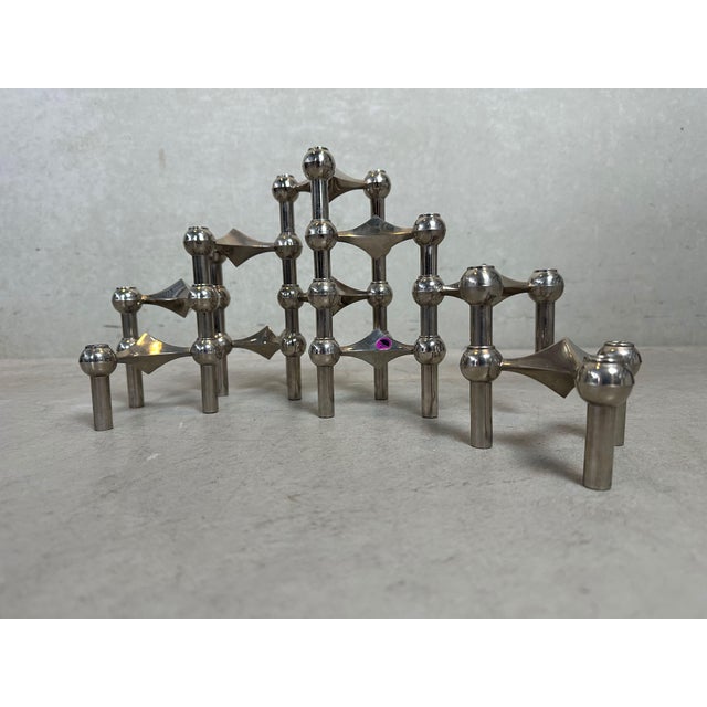 Candlesticks by Hans Nagel and Werner Stoff for BMF, 1970s, Set of 10 For Sale - Image 9 of 9