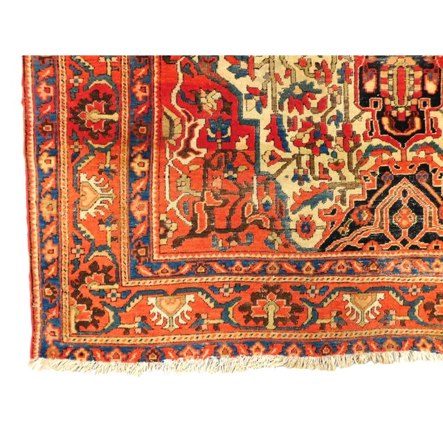 Antique Persian Saruck Farahan Rug. 4'x 6'8" For Sale - Image 4 of 12