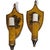 Charming pair of hand painted toleware sconces from Italy circa 1940. Re-wired for US