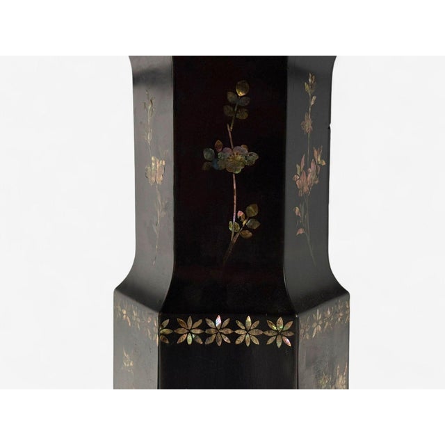 Chinese Export, Ebonized Wood, Mother-of-Pearl, Center Table, China, 1900 For Sale - Image 13 of 18