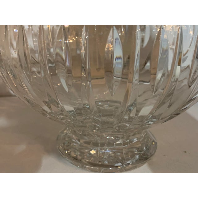 Glass Waterford Crystal Footed Centerpiece Bowl For Sale - Image 7 of 11