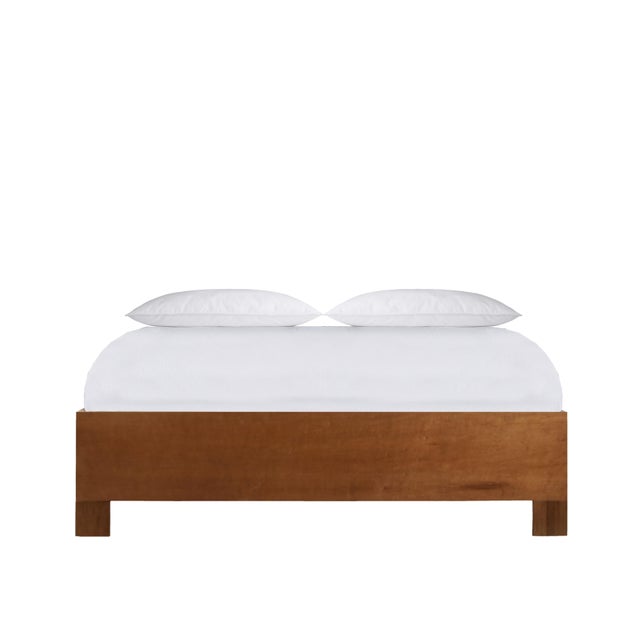 Swirl Rattan Standard Bed Queen, Golden Mahogany For Sale In West Palm - Image 6 of 10