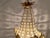 1980s French Louis XVI Gold Bronze Chandelier Ceiling Light – 1 Pc For Sale - Image 10 of 15