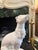Ceramic Vintage Hollywood Regency White-Glazed Greyhound Whippet Statue For Sale - Image 7 of 11