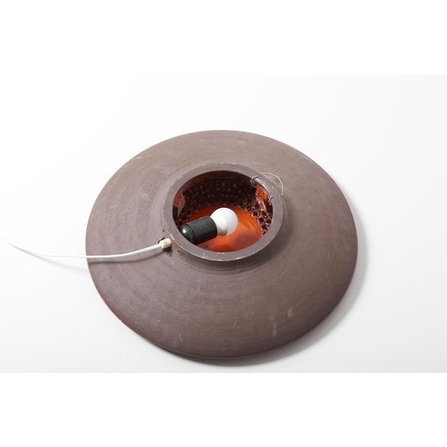 Red Flower Wall Lamp in Ceramics, 1960s For Sale - Image 10 of 12
