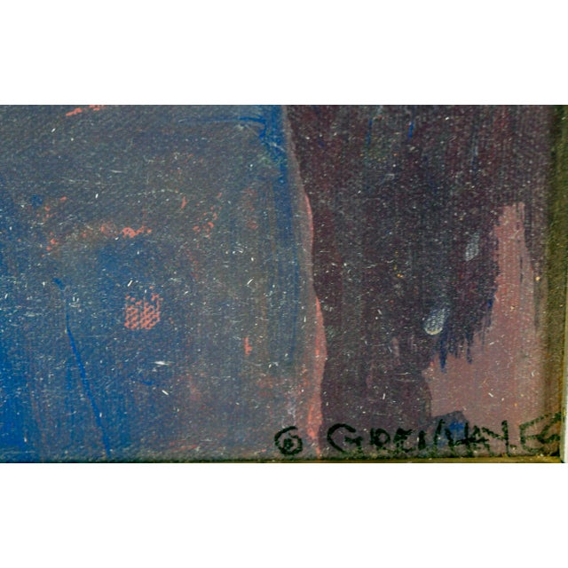 "Ulanda - Painting in Studio Class" Bay Area Figurative Movement Oil on Canvas by Patricia Gren Hayes For Sale - Image 10 of 16