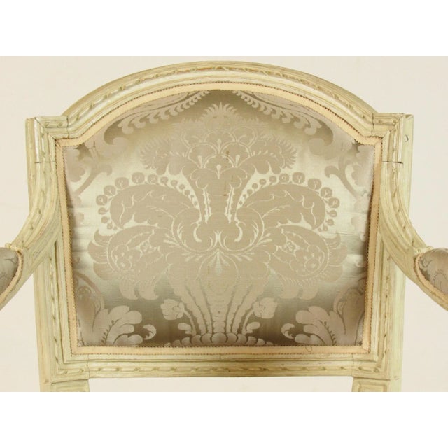 Textile 19th C. Vintage Louis XVI Fautueils- A Pair For Sale - Image 7 of 12