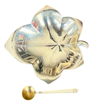 Small 925 Sterling Silver Plate and Spoon from Tiffany & Co., 1900s, Set of 2