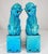 Early 20th Century Turquoise Blue Glaze Foo Dogs- a Pair For Sale In Orlando - Image 6 of 12