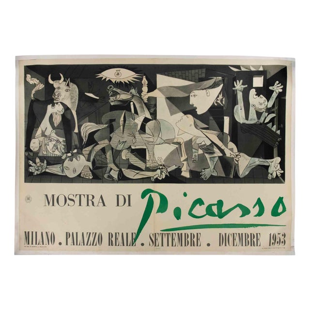 Mostra di Picasso Exhibition Poster with Guernica after Picasso, 1953 For Sale
