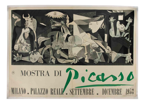 Mostra di Picasso Exhibition Poster with Guernica after Picasso, 1953