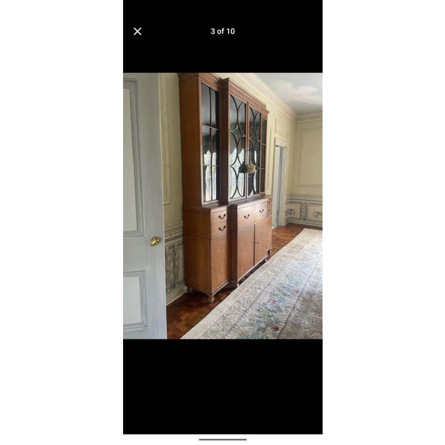 English John a Colby and Sons Breakfront China Cabinet/ Secretary/Bookcase For Sale - Image 3 of 5