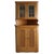Tall Danish Modern Corner Cupboard in Oak & Glass by Henning Kjærnulf, 1960s For Sale