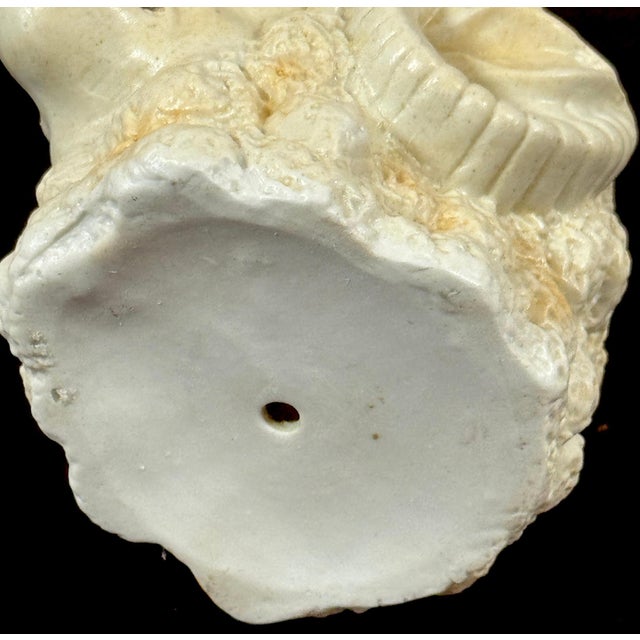 Rare German Porcelain Ram Head Matchstrike, Attributed to Schafer & Vater For Sale - Image 9 of 9