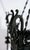Mid 19th Century Black Italian Chandelier With Intricate Ironwork & Dragon Detail For Sale In Los Angeles - Image 6 of 10