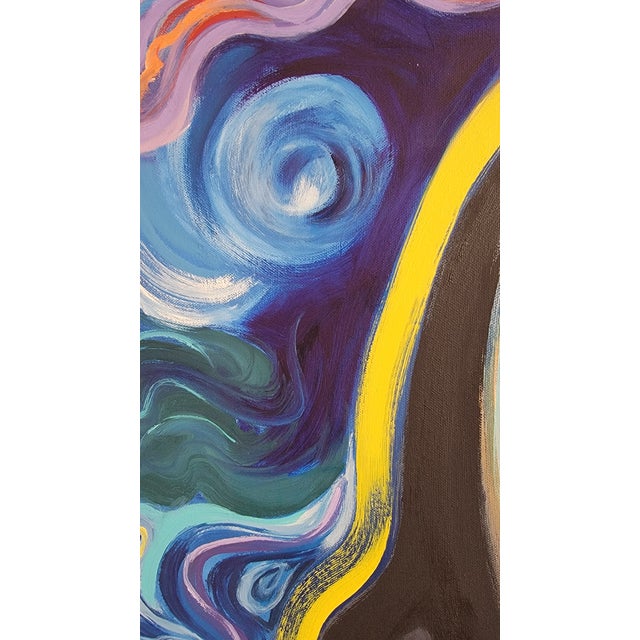 Large, Mother and Child Abstract Impressionist Oil Painting by Alexandra Swistak For Sale - Image 6 of 6