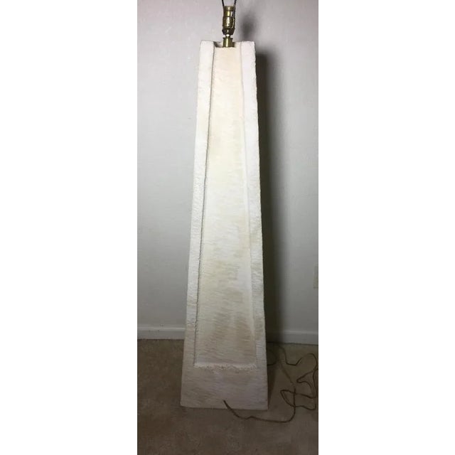 Vintage Mid Century Coral Stone Pyramid Floor Lamp For Sale In Sacramento - Image 6 of 12