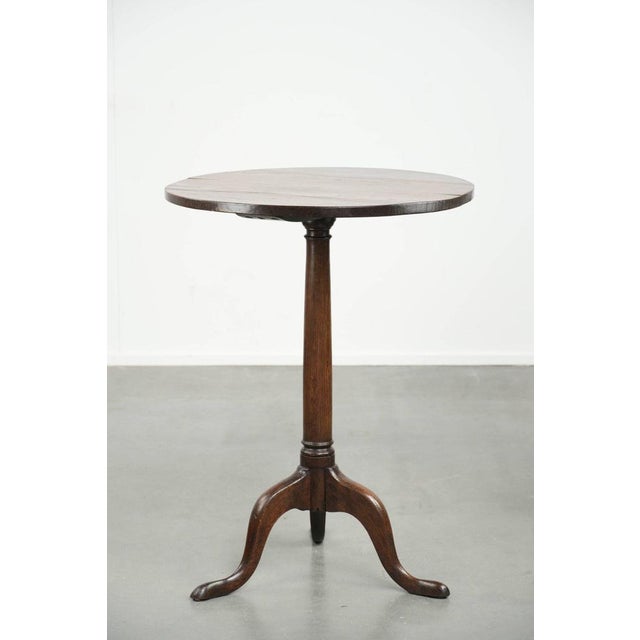 Antique English Oak Side Table, 1700s For Sale - Image 4 of 11